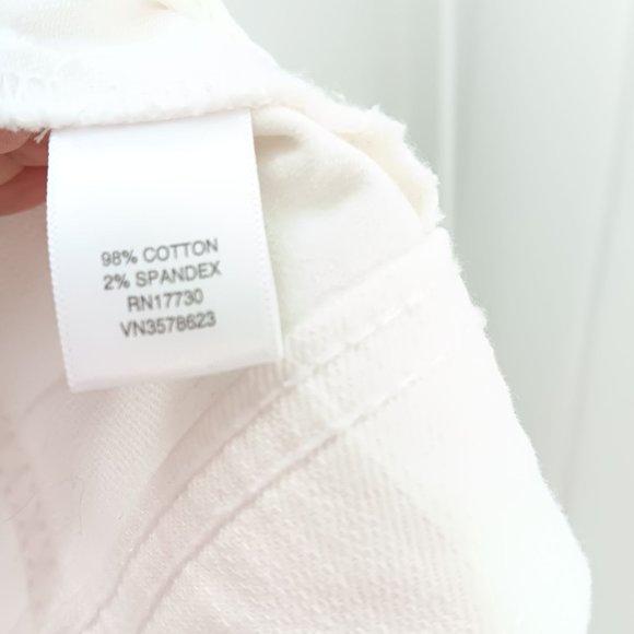 MERONA WOMANS XS DENIM WHITE JACKET - Picture 14 of 16